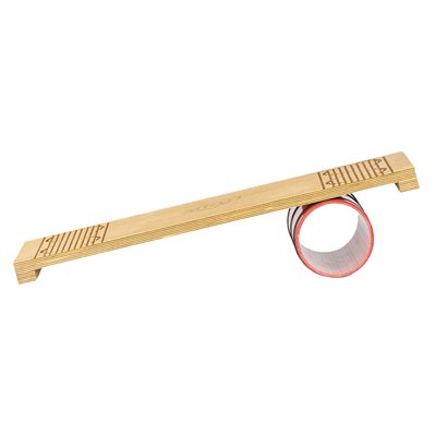 Planche d'équilibre de luxe en bois avec tube pour Rolla Bolla, 65 x 25 cm (25 x 10") Planche d'équilibre de luxe en bois avec tube pour Rolla Bolla, 65 x 25 cm (25 x 10")