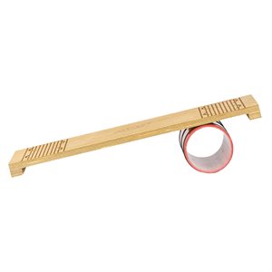 Deluxe Wood Balance Board with Tube for Rolla Bolla, 25 X 10" (65 X 25 Cm)