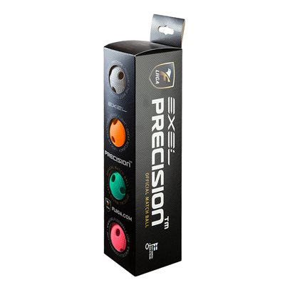 Boîte de 4 balles de floorball Exel® «Precision Pro» de couleurs assorties Boîte de 4 balles de floorball Exel® «Precision Pro» de couleurs assorties