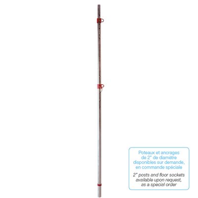 Single Volleyball Post, without Winch, 1.9" (4.8cm)