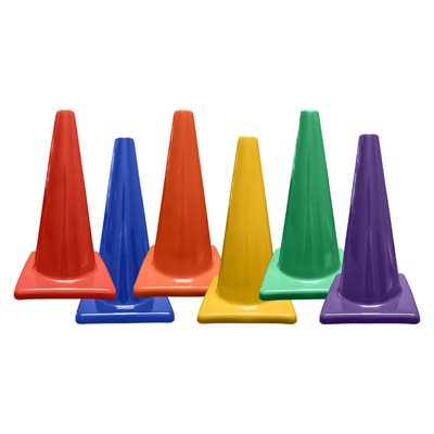 6 Soft PVC Cones