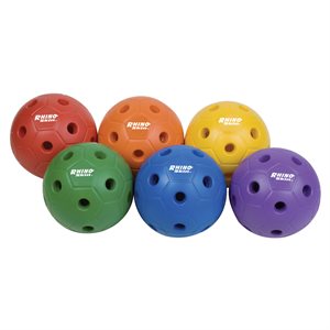 Ensemble de 6 ballons de soccer creux en mousse Rhino Skin, 16 cm (6")