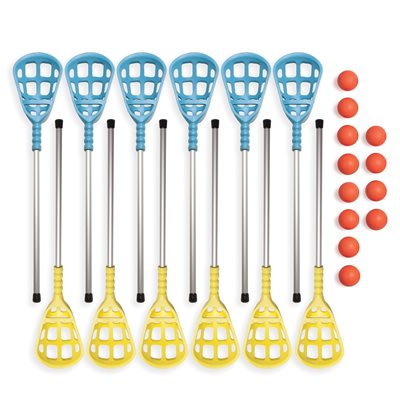 Ensemble de 12 bâtons en aluminium et 12 balles de lacrosse, 91 cm (36") Ensemble de 12 bâtons en aluminium et 12 balles de lacrosse, 91 cm (36")