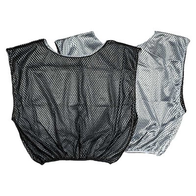 Dossard réversible en nylon noir et gris pour adultes Dossard réversible en nylon noir et gris pour adultes