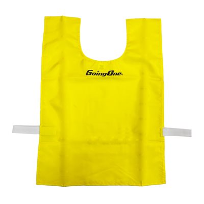 Dossard en nylon jaune avec élastique et velcro Going One pour enfants Dossard en nylon jaune avec élastique et velcro Going One pour enfants