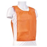Dossard en nylon orange avec élastique et velcro pour enfants