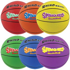 Ensemble de 6 ballons de basketball Rhino Skin Super Squeeze en mousse, #4