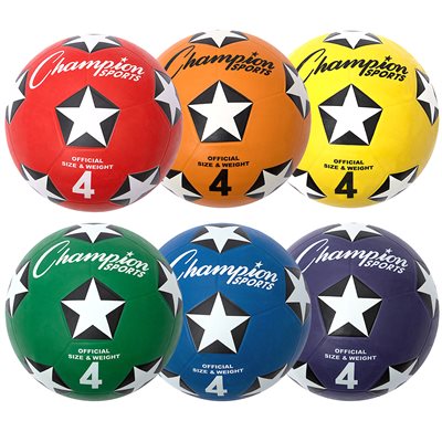 6 ballons de soccer en caoutchouc Champion 6 ballons de soccer en caoutchouc Champion