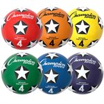 6 ballons de soccer en caoutchouc Champion