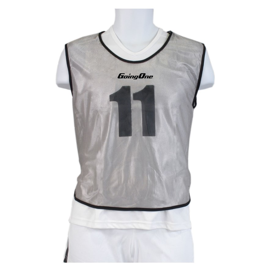 Ensemble 15 dossards en filet numérotés gris Going One® Ensemble 15 dossards en filet numérotés gris Going One®