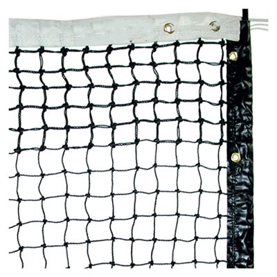 Filet de tennis en polyéthylène torsadé, 2,5 mm, 12,8 m (42') Filet de tennis en polyéthylène torsadé, 2,5 mm, 12,8 m (42')