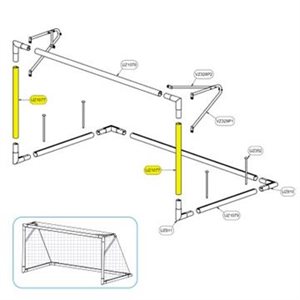 Kwikgoal Front Post for 2B3002 Soccer Goal