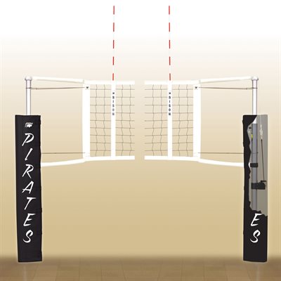 Ensemble complet de volleyball Bison® «CenterLine Elite», poteaux en aluminium de 7,5 cm (3"), avec protecteurs en mousse Ensemble complet de volleyball Bison® «CenterLine Elite», poteaux en aluminium de 7,5 cm (3"), avec protecteurs en mousse