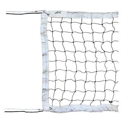 Filet de volleyball de club de 9,75 m (32') blanc, avec cable en nylon de 12 m (40') Filet de volleyball de club de 9,75 m (32') blanc, avec cable en nylon de 12 m (40')