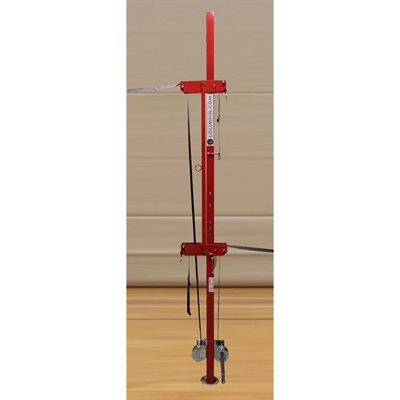 Poteau de volleyball central en acier rouge de 4,8 cm (1,9") Poteau de volleyball central en acier rouge de 4,8 cm (1,9")