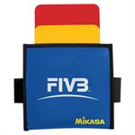 Trousse de cartes d'arbitre de volleyball en cuir Mikasa