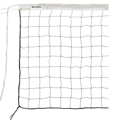 Filet de volleyball économique Going One® de 9,75 m (32') blanc, avec câble en PE de 11,5 m (38') Filet de volleyball économique Going One® de 9,75 m (32') blanc, avec câble en PE de 11,5 m (38')
