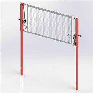 Paire de poteaux, aluminium, 3-½", 2 treuils