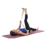 Courroie de yoga ajustable 100% en coton, 1,8 m (6') 