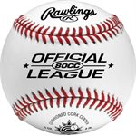 12 balles de baseball Rawling Official League en cuir, 9"